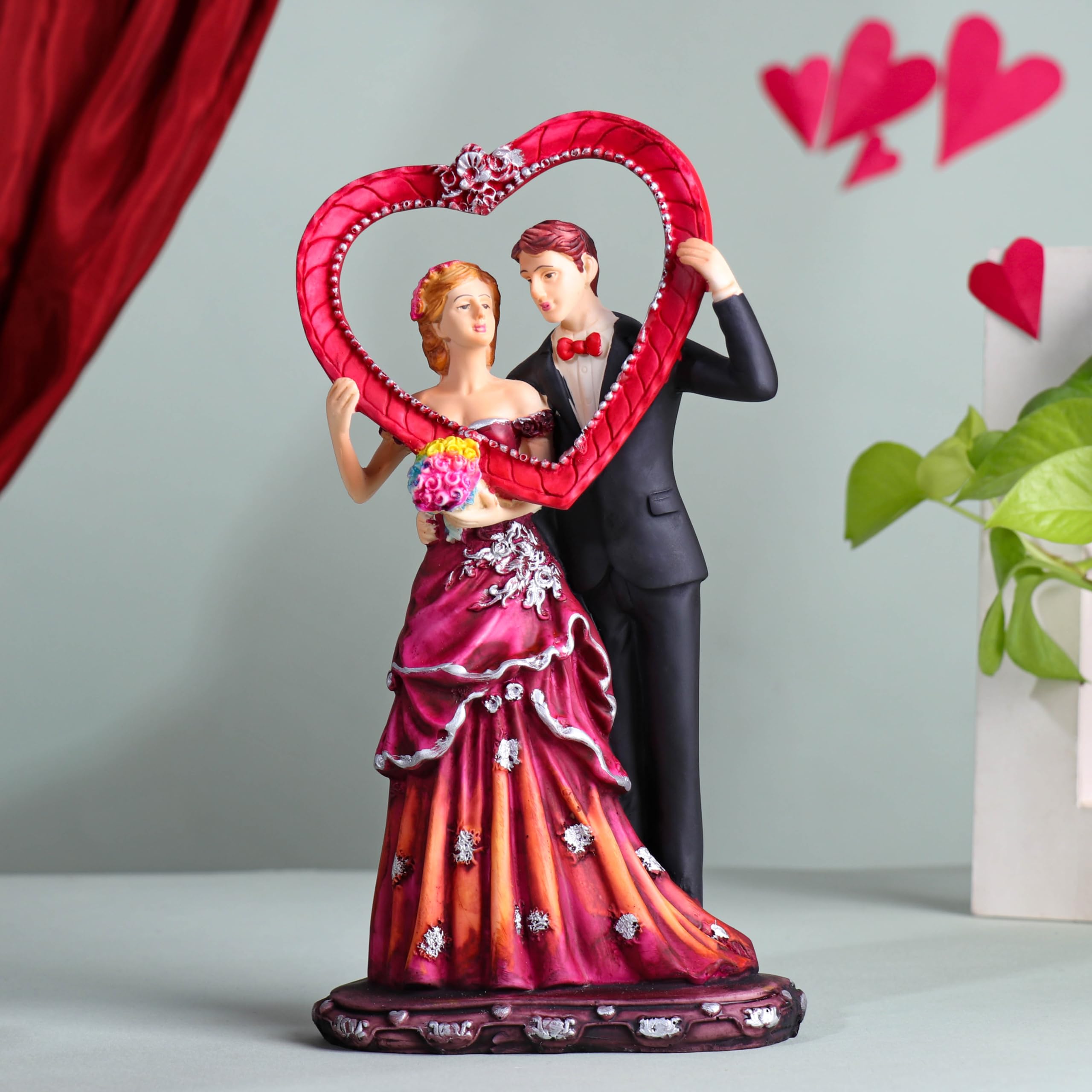 Buy Floweraura Love Special Romantic Heart Frame Love Couple